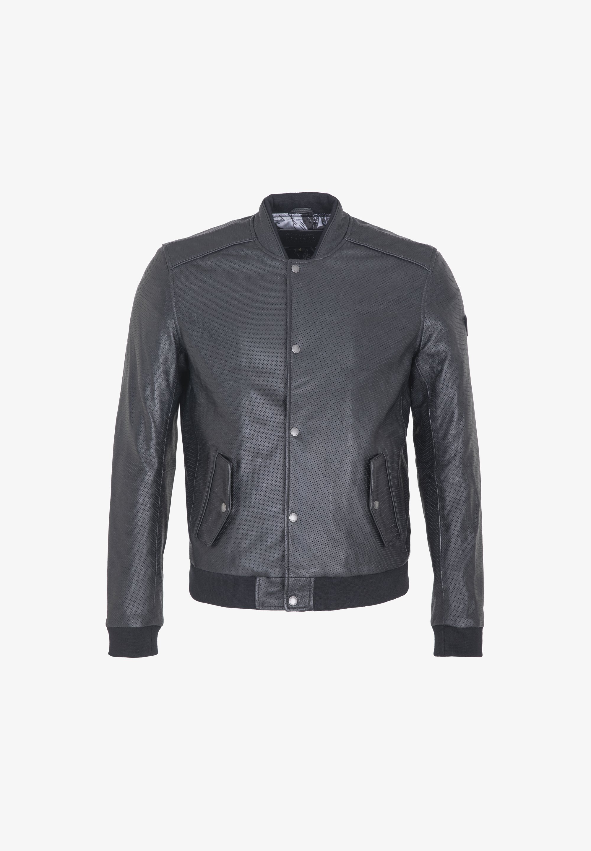 Kaporal FALONE Veste en cuir black/noir ZALANDO