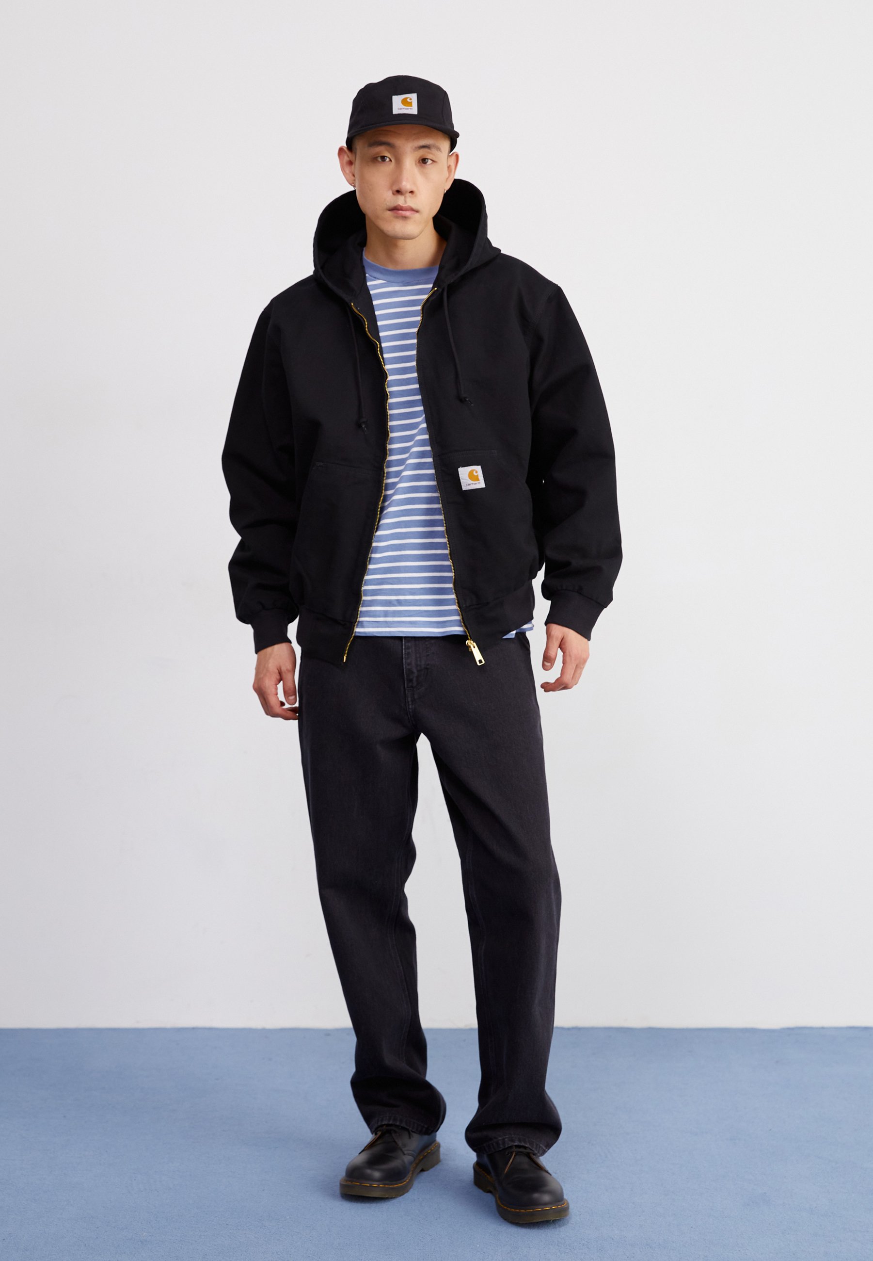 Carhartt WIP ACTIVE JACKET DEARBORN - Leichte Jacke - black rinsed