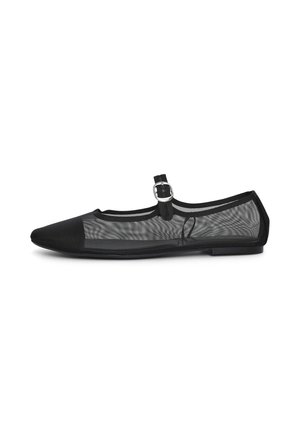 A RETE - Ankle strap ballet pumps - ultrablack