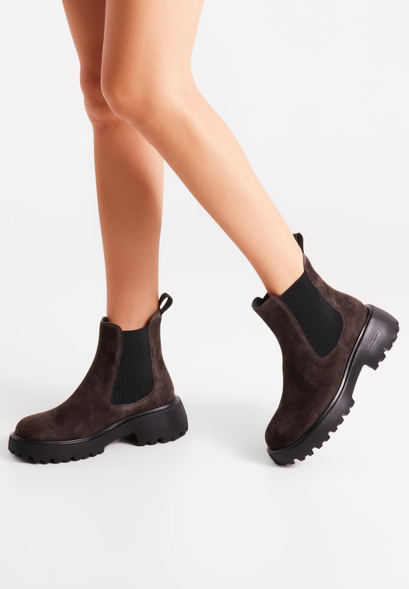 Woden Botines - chocolate