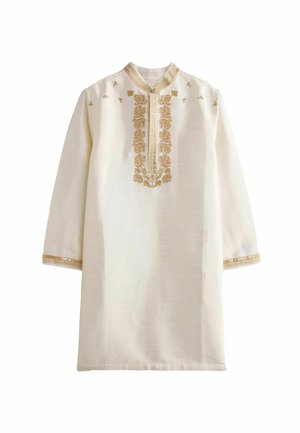 EMBROIDERED REGULAR FIT - Camicia - ivory