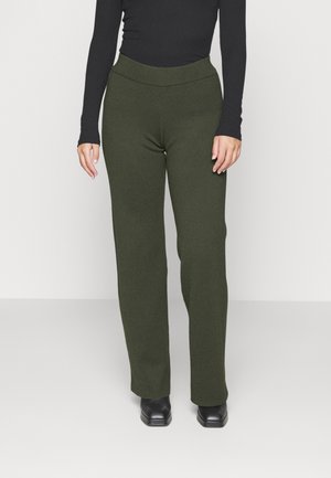 Another-Label VARIT KNITTED PANTS - Παντελόνι - deep green