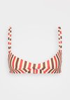 ADJUSTABLE MONICA - Haut de bikini - white/red/brown