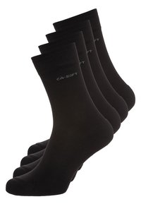 ONLINE WALK SOCKS UNISEX 4 PACK - Zeķes - black