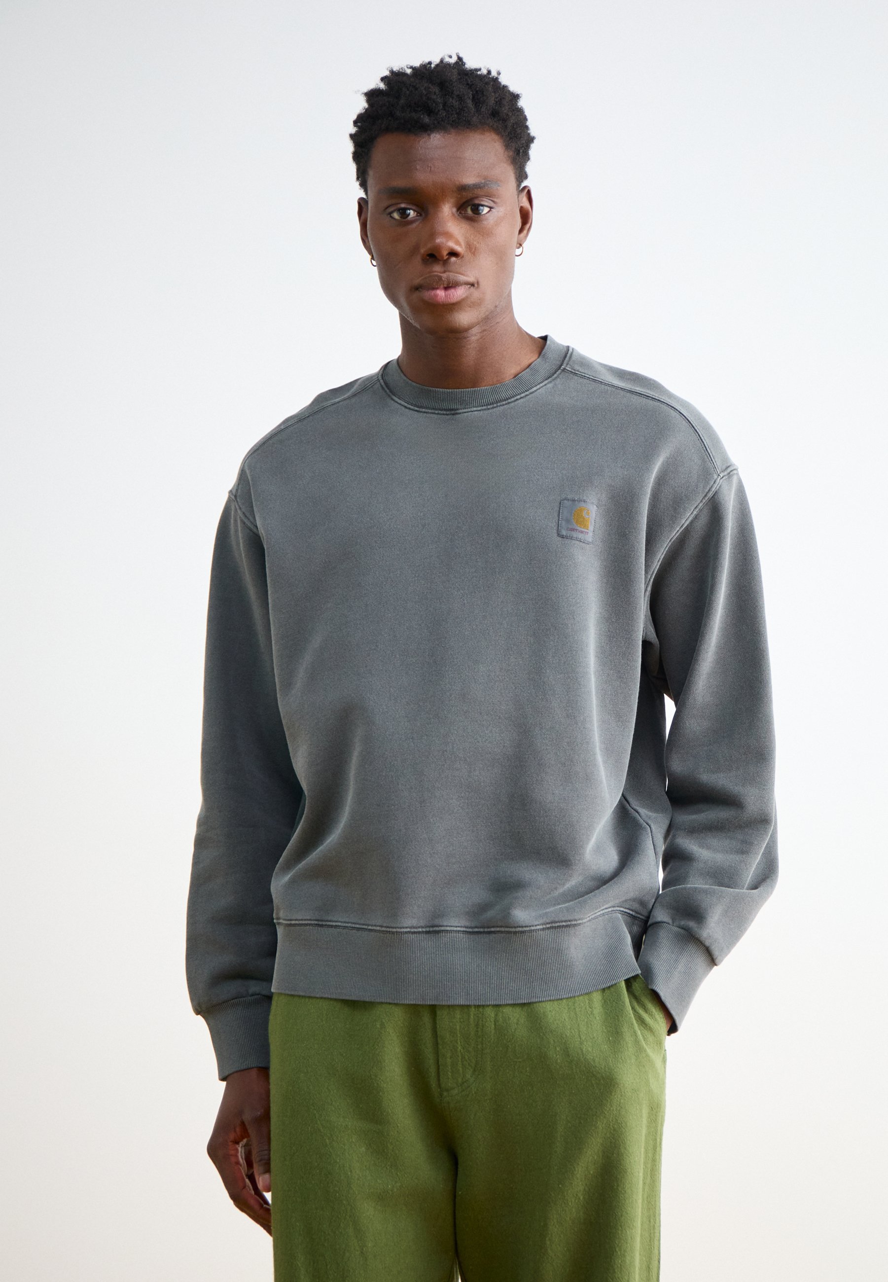 Carhartt WIP NELSON - Sweatshirt - charcoal garment dyed/grey 