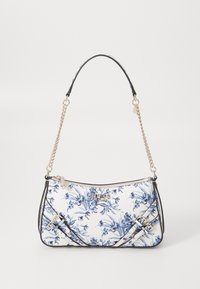 Guess BRAMINA TOP ZIP SHOULDER - Handbag - white/blue