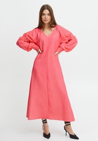 PULZ PZSAVINO - Maxikleid - pink printed