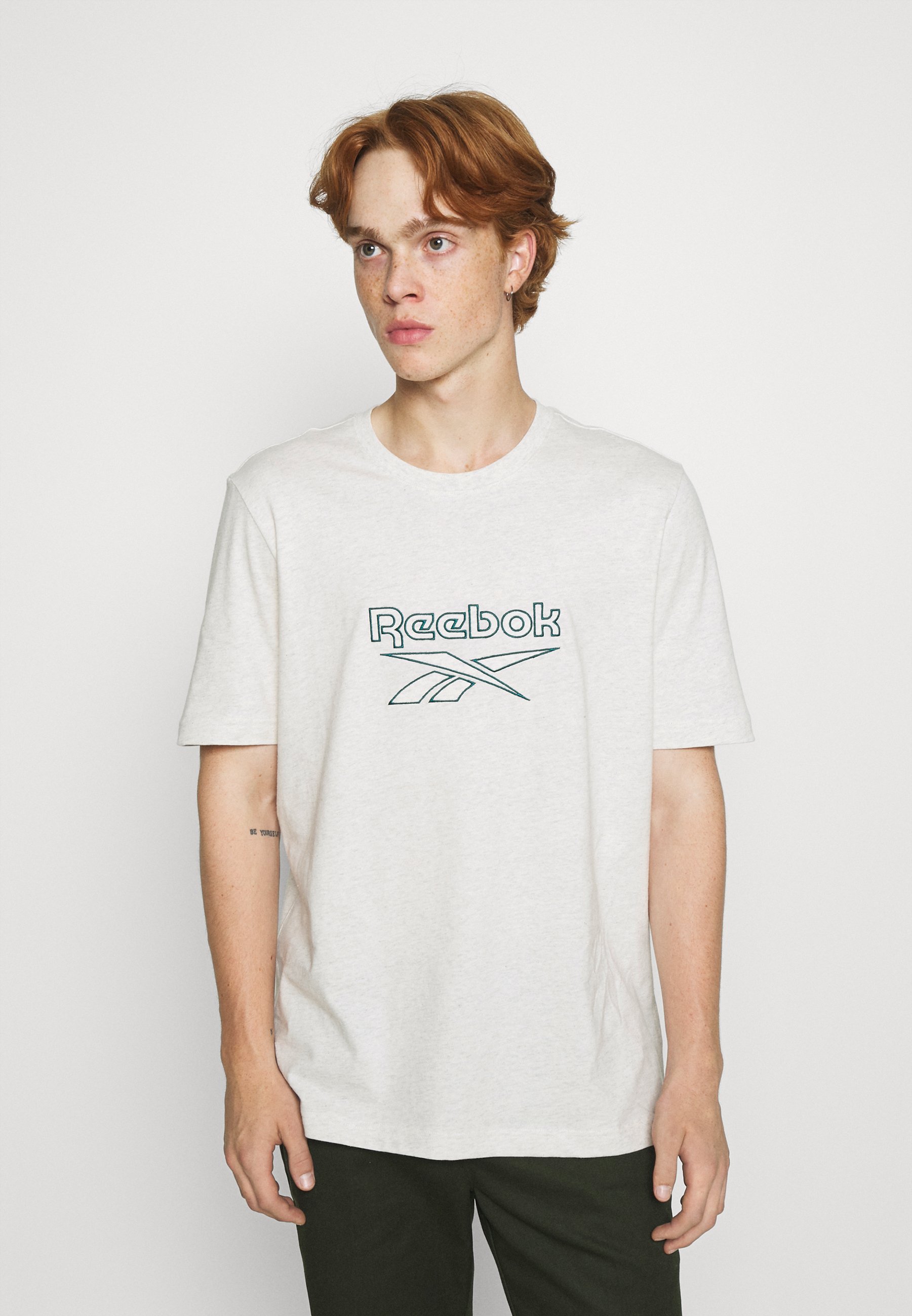 Men VECTOR TEE - Print T-shirt - chalk Men VECTOR TEE - Print T-shirt - chalk