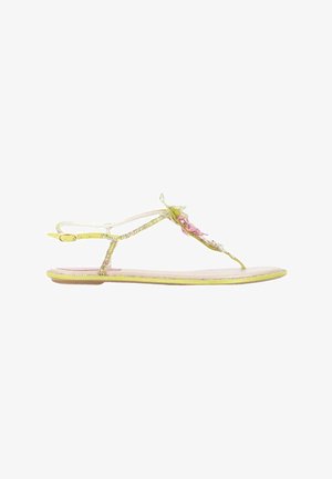 Rene Caovilla, GLITTER FLIP FLOPS MULTICOLOUR - Sandales tongs - green
