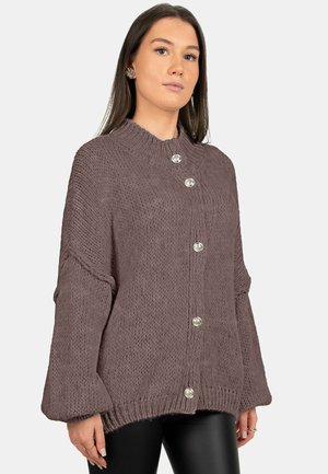 Strickjacke - taupe