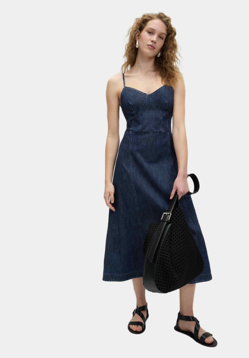 Marks & Spencer STRAPPY MIDI CAMI - Spijkerjurk - denim