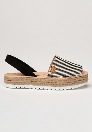 IBICENCA PALMIRA - Sandalias con plataforma - black/white