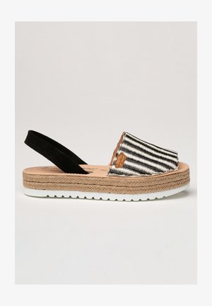 Chamby IBICENCA PALMIRA - Sandalias con plataforma - black/white