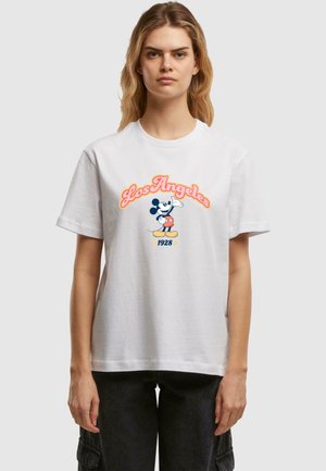 MICKEY MOUSE LOS ANGELES TEE - T-Shirt print - white
