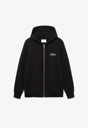 WOOD WOOD, Felpa con zip - black