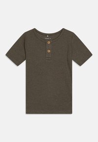 Name it - NOOS - T-shirt basic - dusty olive melange Miniatuurafbeelding 1