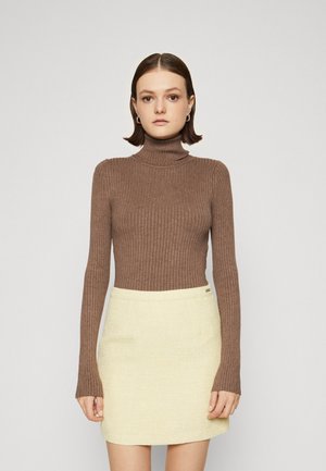 Pullover - mottled brown