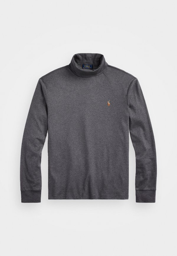 SOFT COTTON ROLL NECK - Long sleeved top - barclay heather3