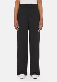 Dickies - WIDE LEG PANT - Hlače - black Minijatura 1