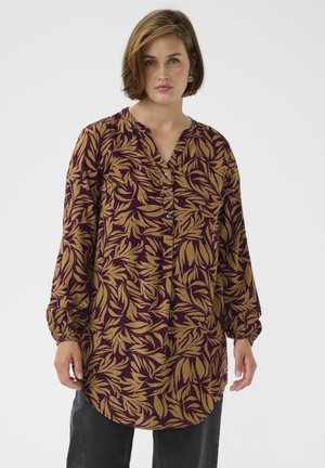 FANNY  - Tunika - red/brown leaf print