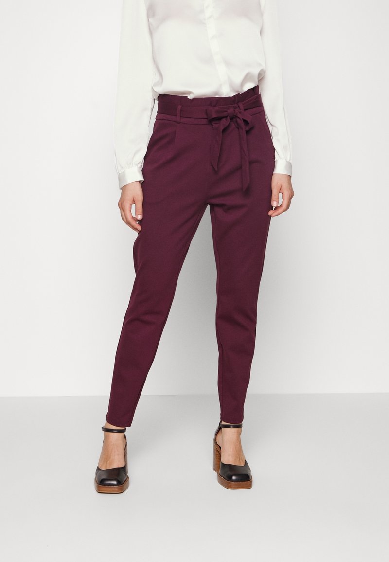 Vero Moda Tygbyxor - bordeaux