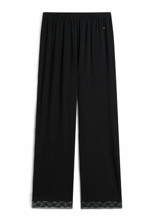 Tommy Hilfiger, TOMMY HILFIGER LACE TRIM RELAXED PYJAMA BOTTOMS - Pantaloni del pigiama - black
