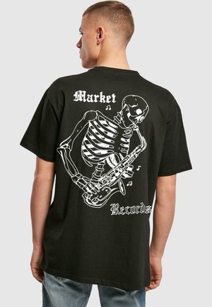 SKELETON SAXOPHONE HEAVY  - Print T-shirt - black