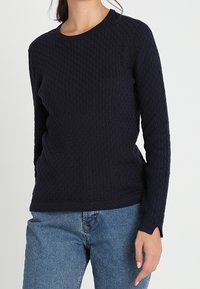TOM TAILOR DENIM Stickad tröja - dark blue