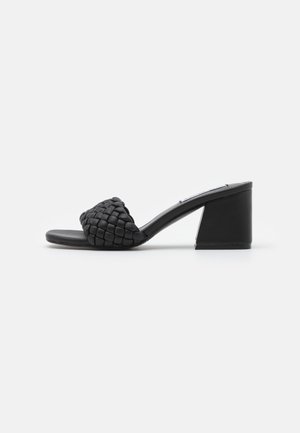 Mules à talons - black