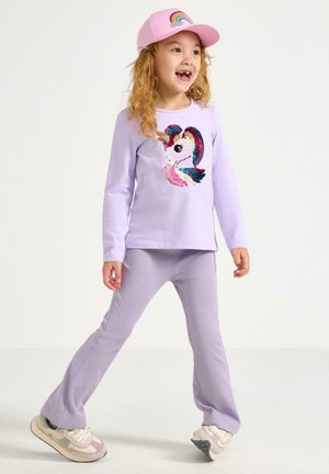 Lindex, LINDEX LONG-SLEEVED TOP WITH REVERSIBLE SEQUINS LINDEX - Pitkähihainen paita - light lilac
