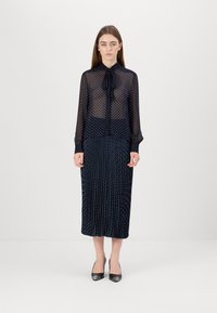 GANT BOW BLOUSE - Blúz - evening blue