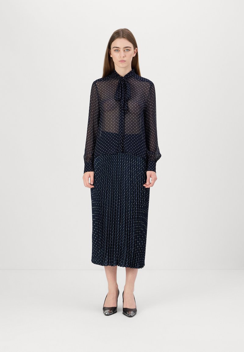 GANT BOW BLOUSE - Blúz - evening blue