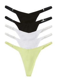 bonprix STRING 5ER PACK MIT V-SHAPE - String - black/weiß - Zalando.ch