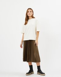 Minimum AARHUSI - T-shirt básica - broken white