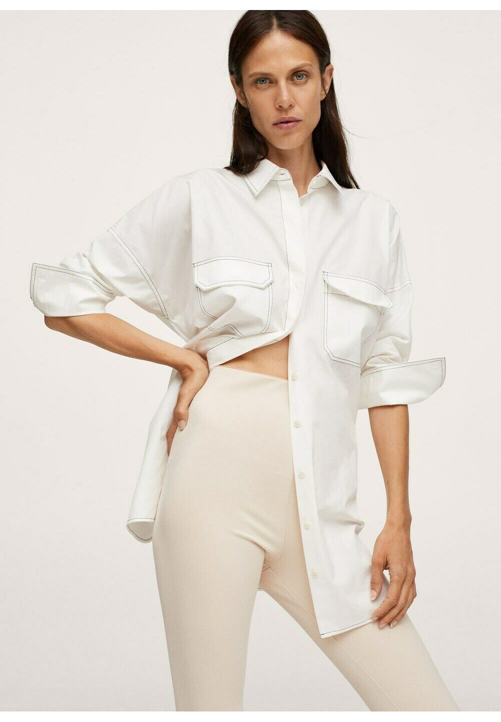 Mango BASIC FUSEAU - Broek - beige/Beige - Zalando.nl