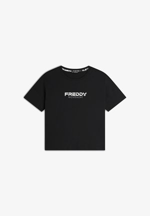 Freddy COMFORT FIT SPACCHI - T-shirt con stampa - nero