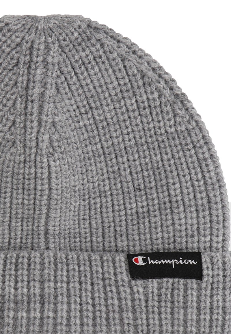 Knitted Hat Champion Grey Hat Champion Beanie Grey Zalando