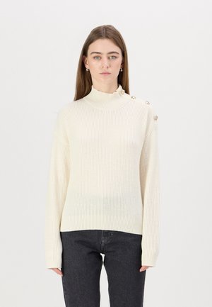 ZYLEE MOCK NECK - Džemperis - cream white
