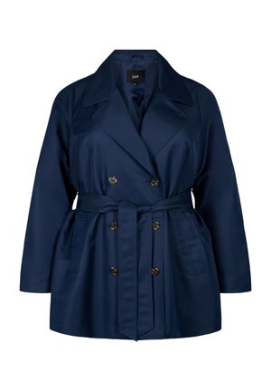 Zizzi MIT GÜRTEL - Šineļveida mētelis - navy blazer