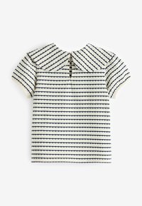 Next TEXTURED PUFF SHORT SLEEVE REGULAR FIT - Tričko s potlačou - black white stripe