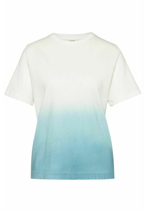 Wunderwerk 80S CORE  DIP-DYE - Print T-shirt - white with green