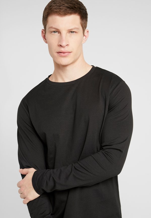 PI-YT-BAS0-0122 LONG SLEEVE TEE / 802 - BLACK - Long sleeved top2