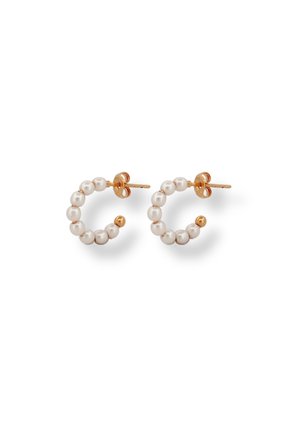 ByNouck PEARL HOOP SET - Oorbellen - white