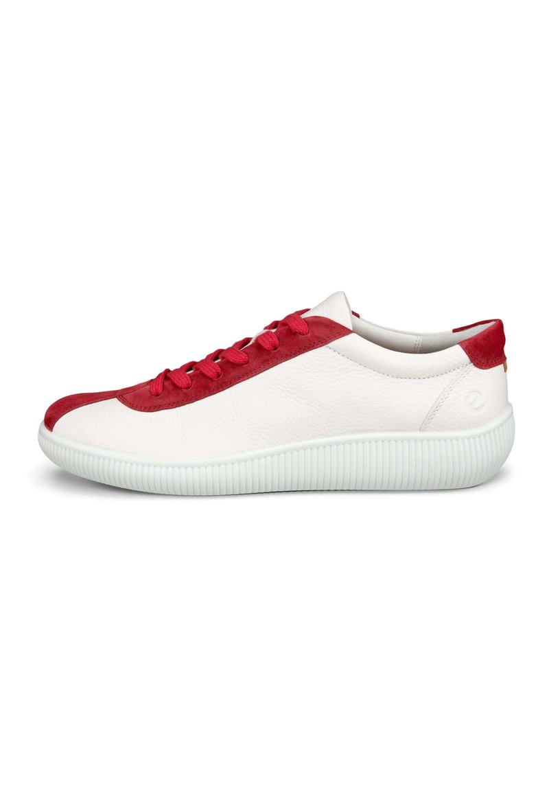 ECCO SOFT ZERO M - Stringate sportive - white chili red