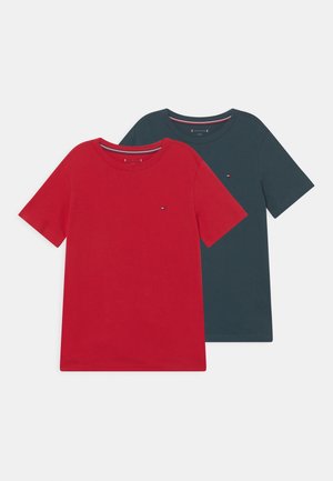 TEE 2 PACK - T-shirt basic - primary red/mystic lake