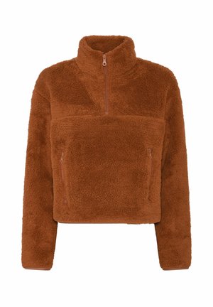 HALF ZIP - Flísová bunda - mocha bisque