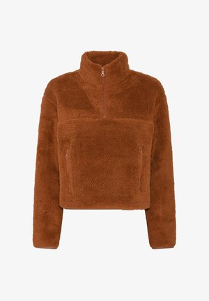 HALF ZIP - Flisinis džemperis - mocha bisque