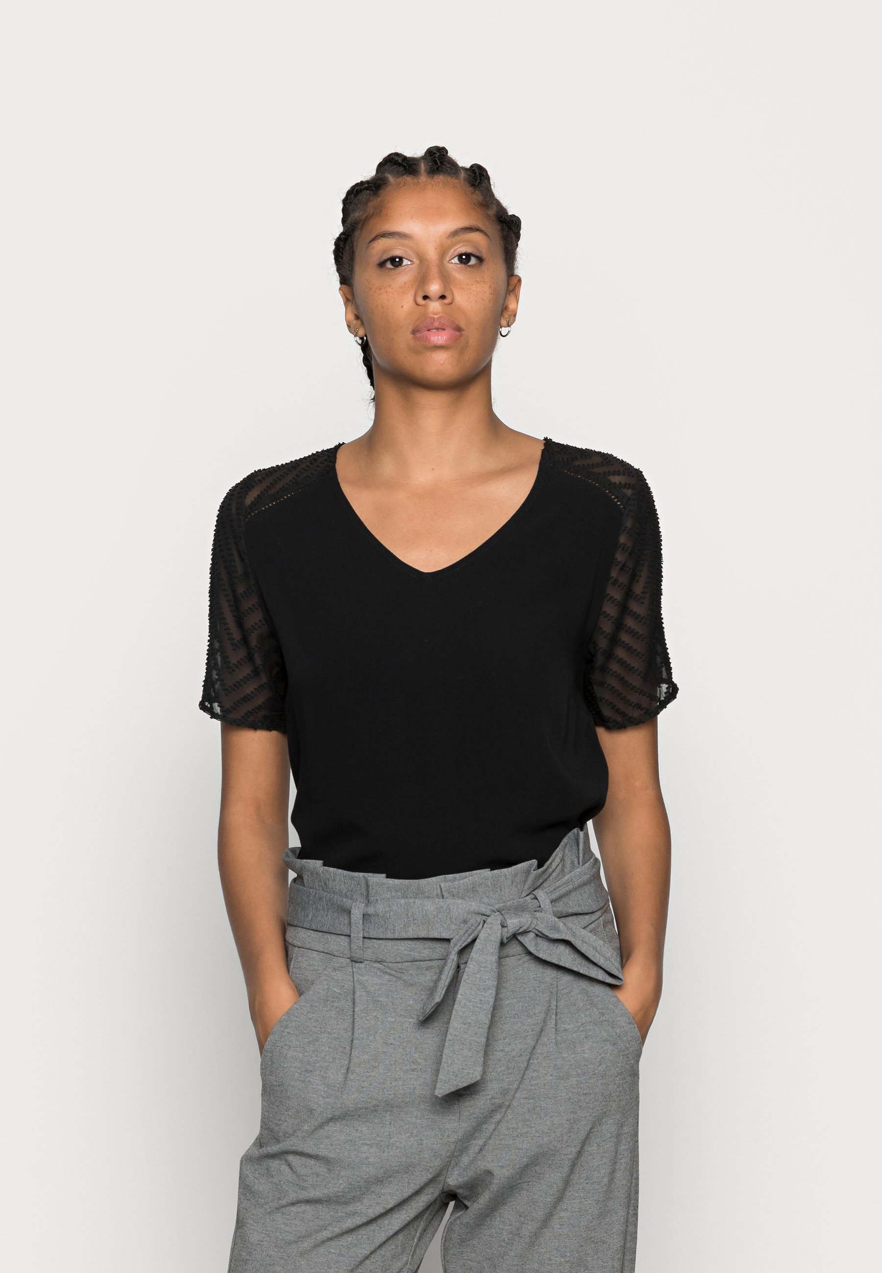 Object OBJZOE - Print T-shirt - black 