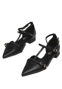 Kamome BOU - Bailarinas con hebilla - black