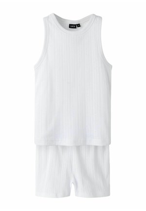 SET ÄRMELLOSES - Nattplagg set - bright white